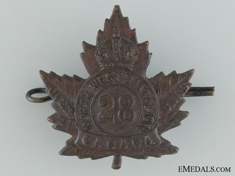 28th Infantry Battalion Other Ranks Cap Badge Obverse