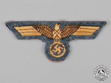 German Army General's Breast Eagle (Golden-Yellow Celleon Wire) Obverse