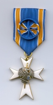 White Cross of the Estonian Defence League, II Class Obverse