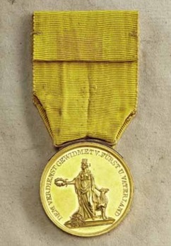 Civil Merit Medal in Gold, Small, Type IV (1832-) Reverse