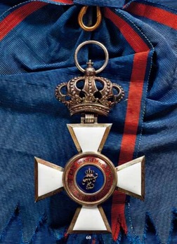 House Order of Duke Peter Friedrich Ludwig, Civil Division, Grand Cross (with silver crown) Obverse