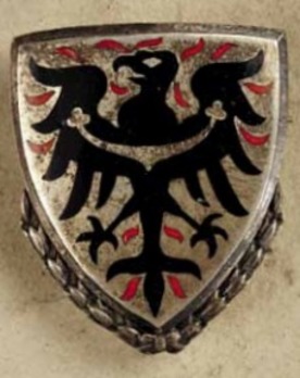 Honour Shield of the Protectorate Bohemia and Moravia (in silver with wreath) Obverse