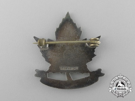 188th Infantry Battalion Officers Cap Badge Reverse