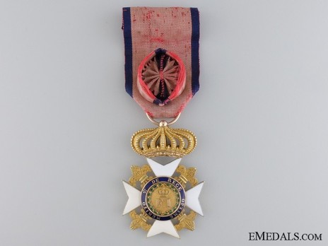 Royal Order of Francis I, I Class Knight's Cross (in gold) Obverse