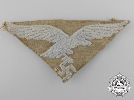 Luftwaffe NCO/EM Ranks 2nd Pattern Tropical Cloth Cap Eagle Insignia Obverse