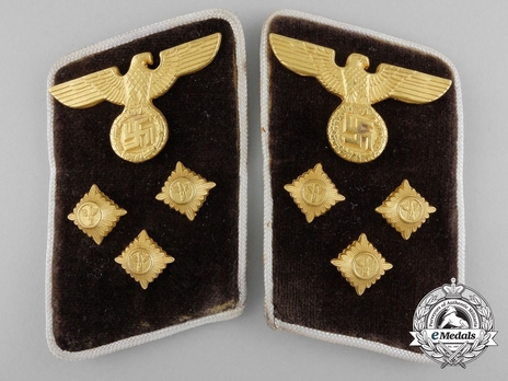 NSDAP Einsatzleiter Type IV Kreis Level Collar Tabs Obverse