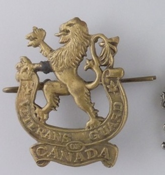 Veterans Guard of Canada Officers Cap Badge Obverse