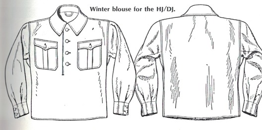 HJ Winter Blouse Obverse & Reverse