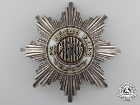 Order of St. Alexander, Type I, II Class Grand Cross Breast Star Obverse