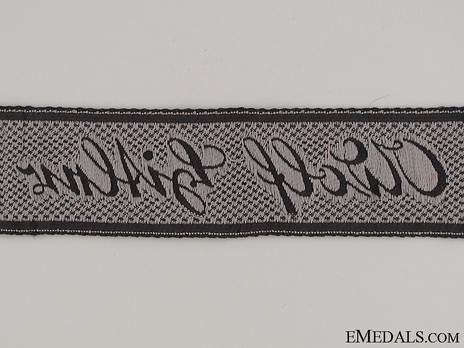 Waffen-SS Leibstandarte SS Adolf Hitler NCO/EM's Cuff Title (BeVo weave version) Reverse