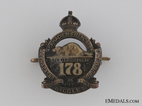 178th Infantry Battalion Other Ranks Collar Badge Obverse
