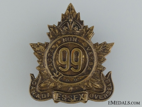 99th Infantry Battalion Other Ranks Cap Badge Obverse