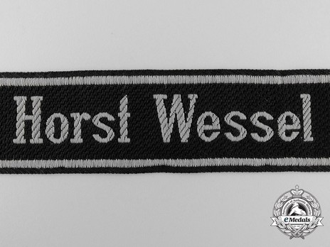 Waffen-SS Horst Wessel Cuff Title (BeVo weave version)  Obverse