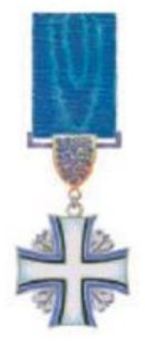 Order of the Cross of Terra Mariana, V Class Cross Obverse