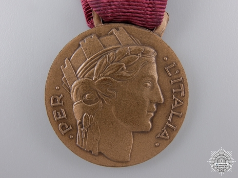 Bronze Medal (for the fight against Nazis and Fascists) Obverse