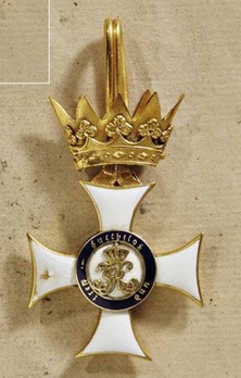 Order of Military Merit, Type III, Knight's Cross (1864-1886 version) Reverse