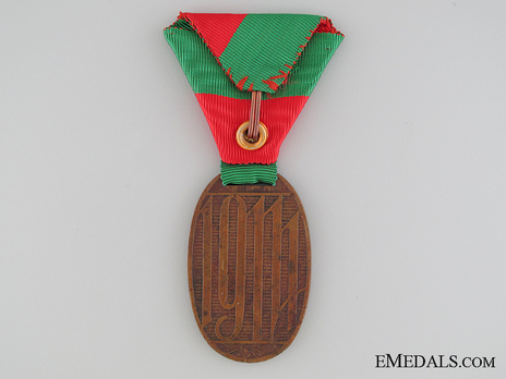 War Medal for Hungarian Volunteers in Bronze Reverse