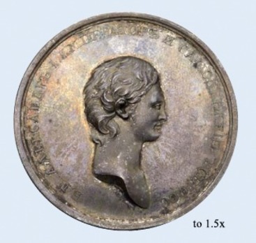 Coronation of Alexander I Table Medal