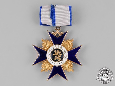Order of Military Merit, Civil Division, I Class Cross (in gold) Reverse