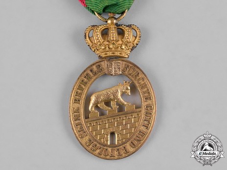 Order of Albert the Bear, I Class Knight (with crown, in bronze gilt) Reverse