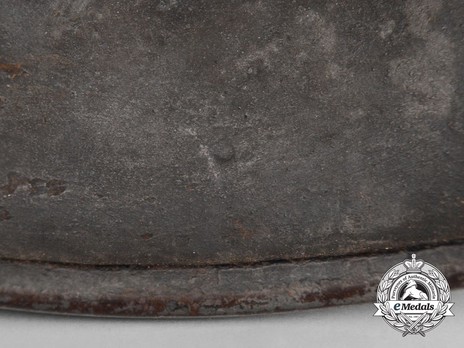 Afrikakorps Army Steel Helmet M35 Stamp Detail