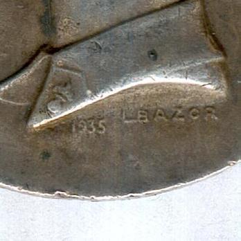 Silver Medal (stamped "1935 L BAZOR," 1935-) Details