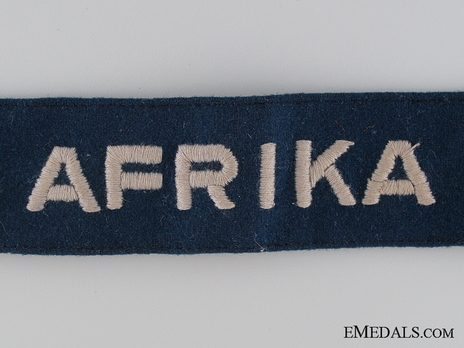 Luftwaffe Afrika (Formation) Cuff Title (NCO/EM version) Obverse