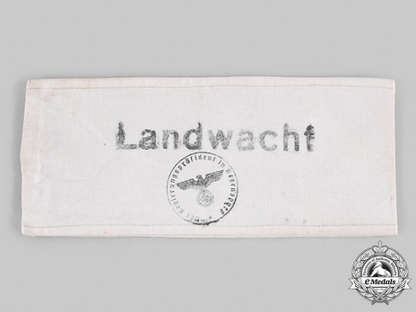 German Police 'Landwacht' Armband Obverse