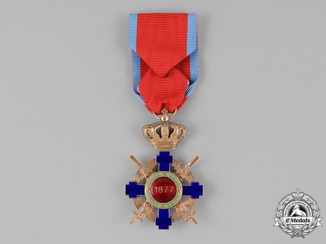 The Order of the Star of Romania, Type II, Military Division, Knight's Cross Reverse