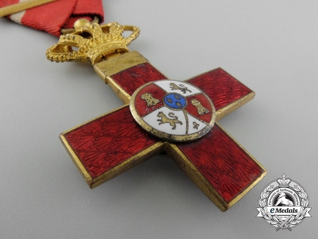1st Class Cross (red distinction) (bronze gilt) (1889-1931) Obverse