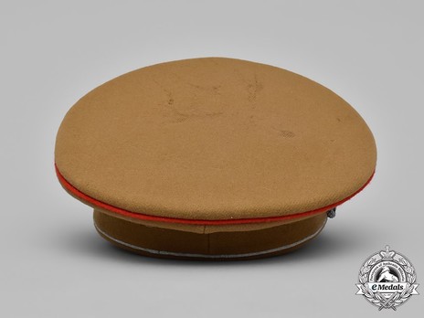 HJ Service Cap (with red piping) Back