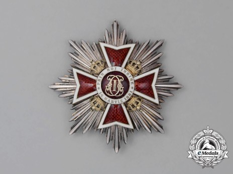 Order of the Romanian Crown, Type II, Civil Division, Grand Cross Breast Star Obverse