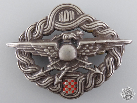 Silvered Tombac Badge Obverse