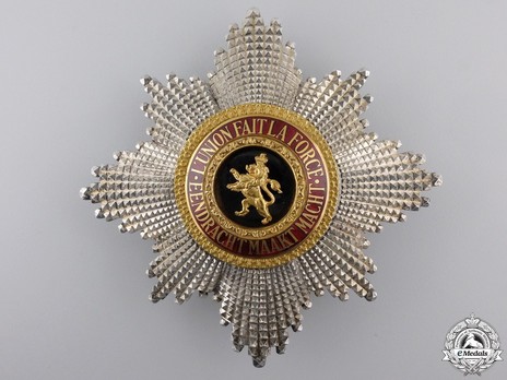 Order of Leopold, Grand Cross Breast Star (Civil Division, 1951-) Obverse