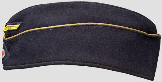 Kriegsmarine Blue Officer Ranks Board Cap Left