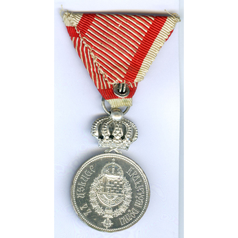 Royal Household Medal of King Alexander I Obrenovich, III Class Reverse