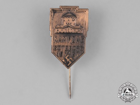 National Socialist Workers’ Party (NSAP) Göteborg Rally Stick Pin Obverse