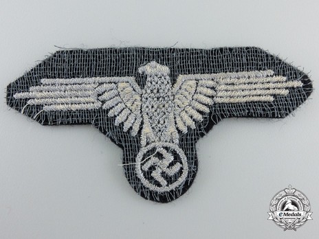 Waffen-SS 2nd pattern NCO/EM's Sleeve Eagle (machine-embroidered) Reverse