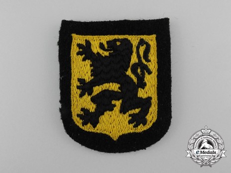 Waffen-SS Flemish Volunteer Arm Shield (2nd pattern) Obverse