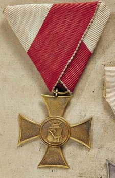 Long Service Cross for Officers for 25 Years Obverse