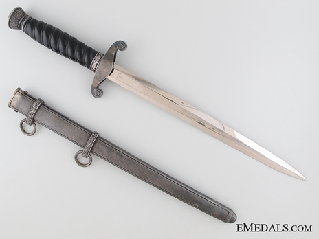 German Railway Protection 1st Pattern Leader Dagger Reverse with Scabbard