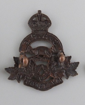 Army Pay Corps Other Ranks Collar Badge (with Six Leafs) Reverse