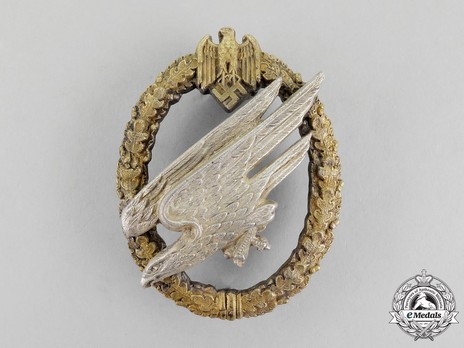 Army Paratrooper Badge, by C. E. Juncker (in zinc) Obverse