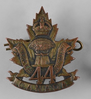 44th Infantry Battalion Other Ranks Cap Badge Obverse