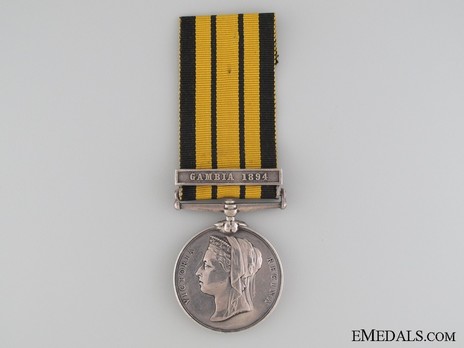 Silver Medal (with "GAMBIA 1894" clasp) Obverse