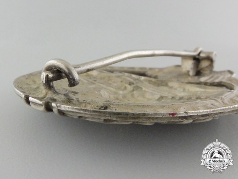 Panzer Assault Badge, in Silver, by C. E. Juncker (in tombac) Detail