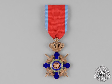 The Order of the Star of Romania, Type II, Military Division, Knight's Cross Obverse