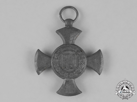 Merit Cross "1849", Type III, Iron Cross (in zinc) Obverse