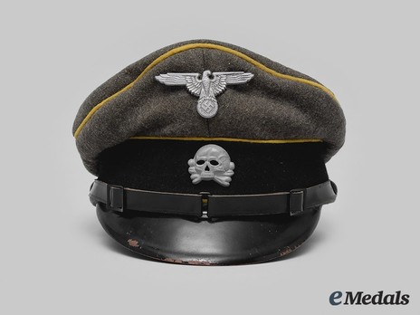 Waffen-SS Cavalry/Reconnaissance NCO/EM's Visor Cap Front