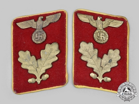 NSDAP Bereichsleiter Type IV Reich Level Collar Tabs Obverse